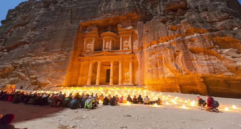 Petra At Night